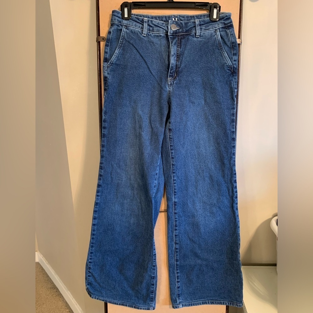 Melanie Lyne mid rise wide leg jeans